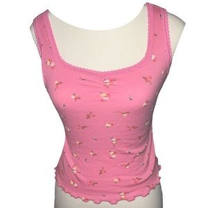 Unused, pink floral tank top from GAP 🌸
